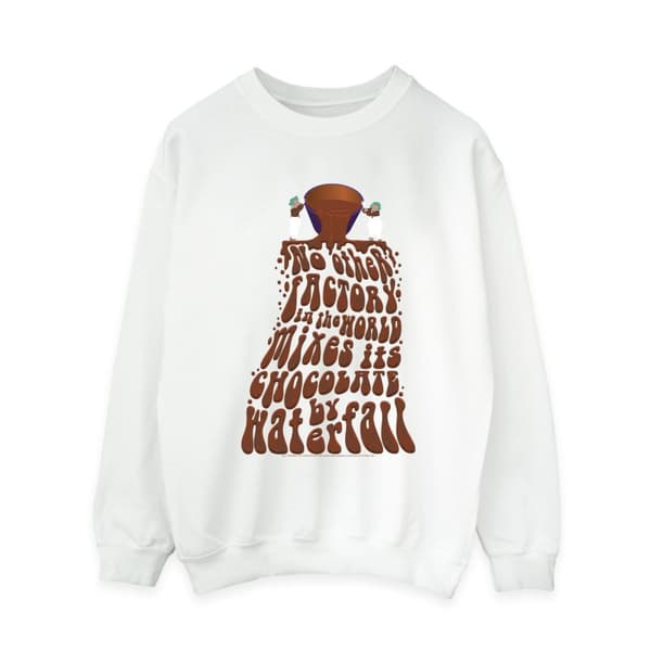 Willy Wonka Womens/Ladies Chocolate Waterfall Sweatshirt