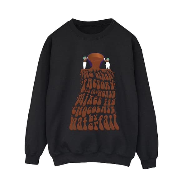 Willy Wonka Womens/Ladies Chocolate Waterfall Sweatshirt