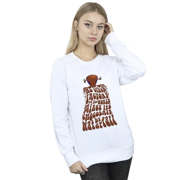Willy Wonka Womens/Ladies Chocolate Waterfall Sweatshirt