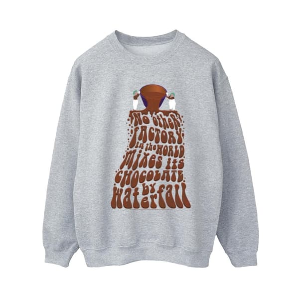 Willy Wonka Womens/Ladies Chocolate Waterfall Sweatshirt