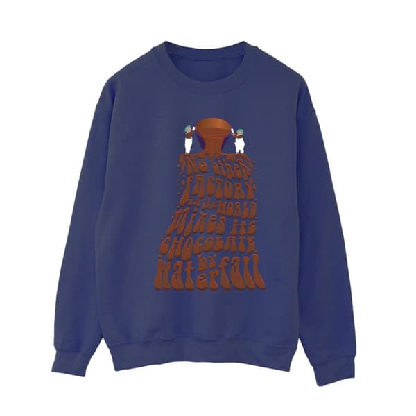 Willy Wonka Womens/Ladies Chocolate Waterfall Sweatshirt