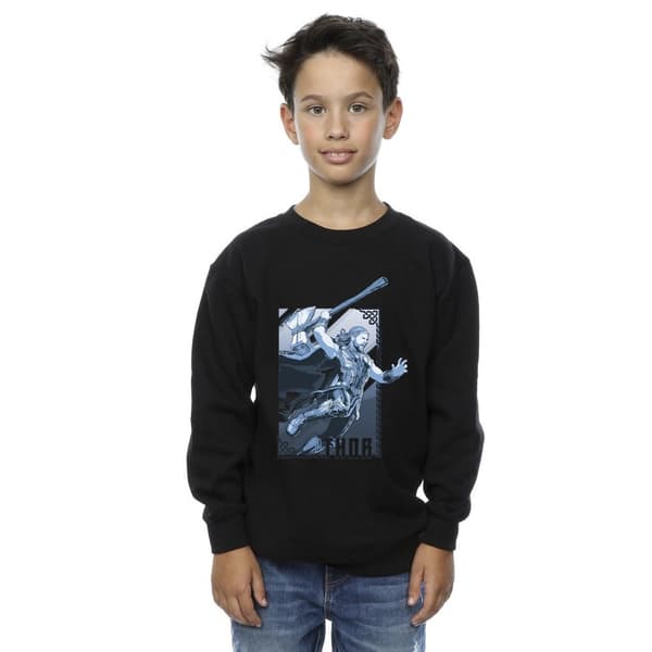 Marvel Pojkar Thor Love And Thunder Attack Sweatshirt