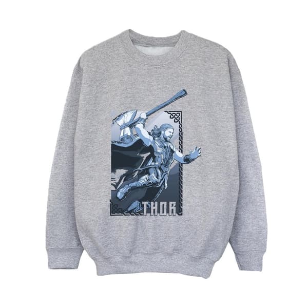 Marvel Boys Thor Love And Thunder Attack Sweatshirt