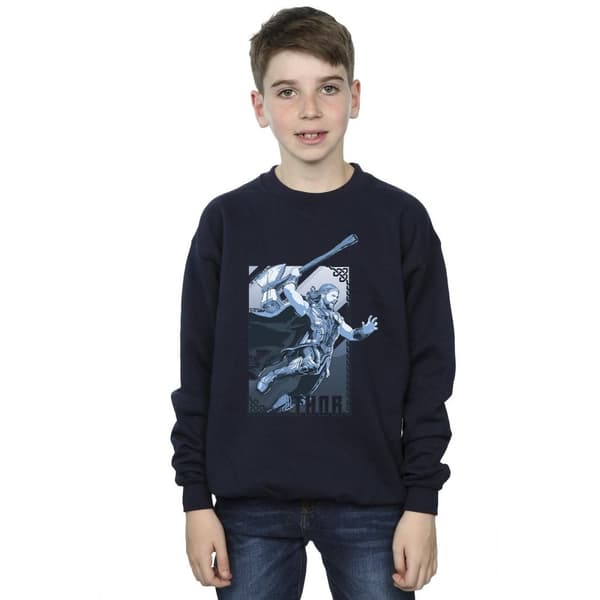 Marvel Pojkar Thor Love And Thunder Attack Sweatshirt