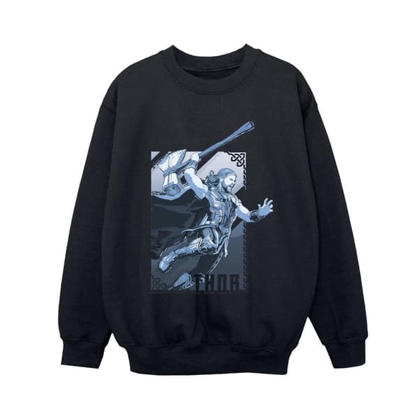Marvel Pojkar Thor Love And Thunder Attack Sweatshirt