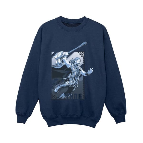 Marvel Pojkar Thor Love And Thunder Attack Sweatshirt