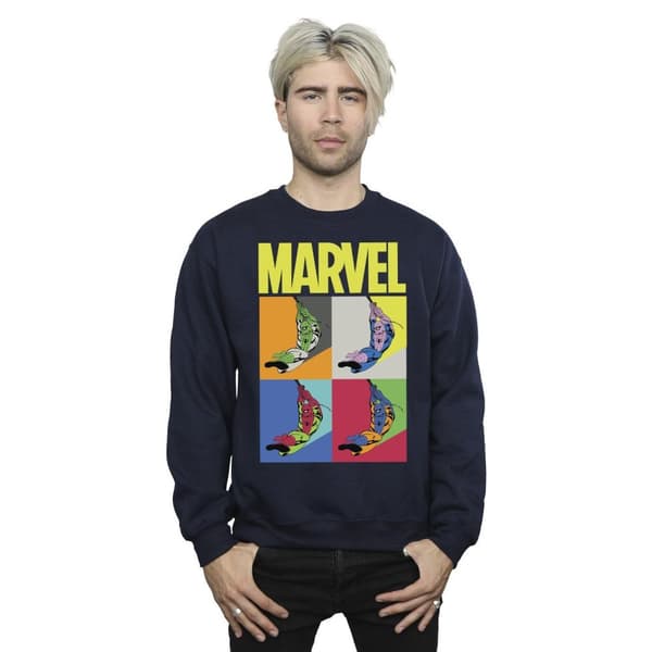 Marvel Mens Spider-Man Pop Art Sweatshirt