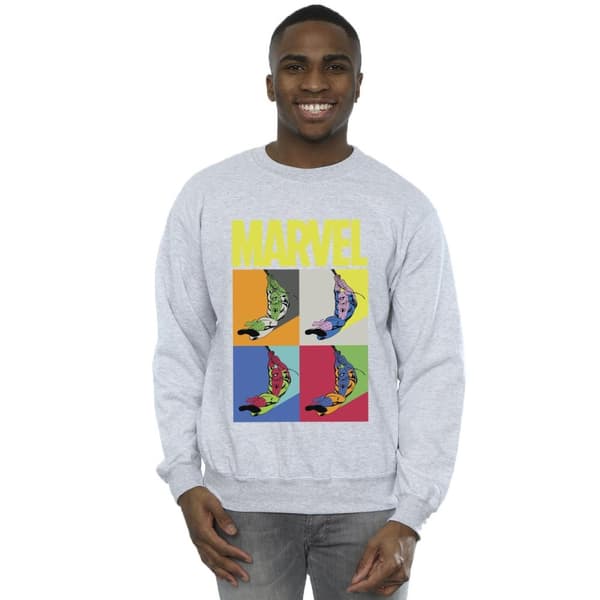 Marvel Mens Spider-Man Pop Art Sweatshirt