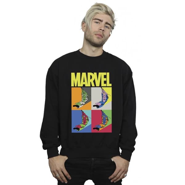 Marvel Mens Spider-Man Pop Art Sweatshirt