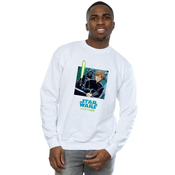 Star Wars Mens Vader And Luke Anime Sweatshirt
