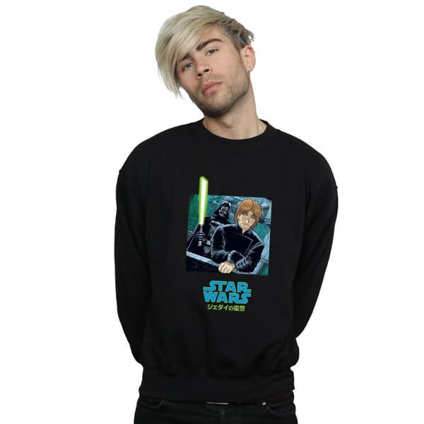 Star Wars Mens Vader And Luke Anime Sweatshirt