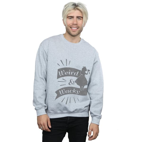 Disney Mens Alice In Wonderland Weird And Wacky Sweatshirt