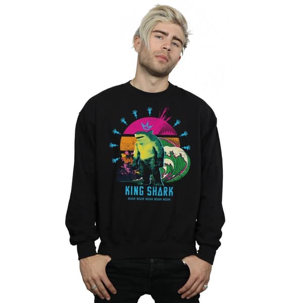 DC Comics Mens The Suicide Squad King Shark Sweatshirt