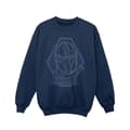 Miniatyrbild 1 av 3: Star Wars Girls The Mandalorian Outline Helm Diamond Sweatshirt