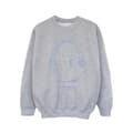 Miniatyrbild 1 av 3: Star Wars Girls The Mandalorian Outline Helm Diamond Sweatshirt