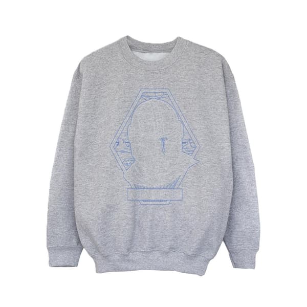 Star Wars Girls The Mandalorian Outline Helm Diamond Sweatshirt