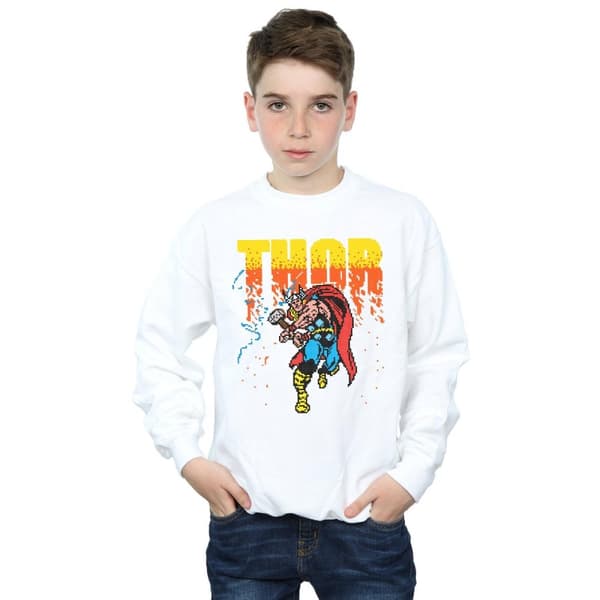Marvel Boys Thor Pixelated Sweatshirt