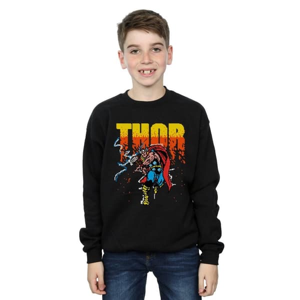 Marvel Boys Thor Pixelated Sweatshirt