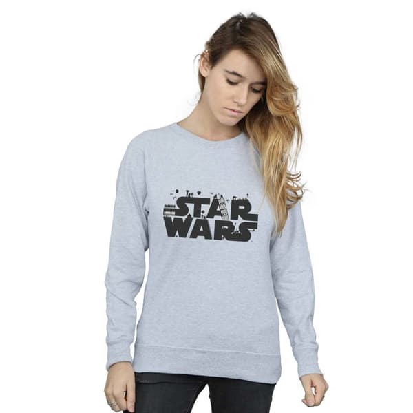 Star Wars Womens/Ladies Minimalist Logo Sweatshirt