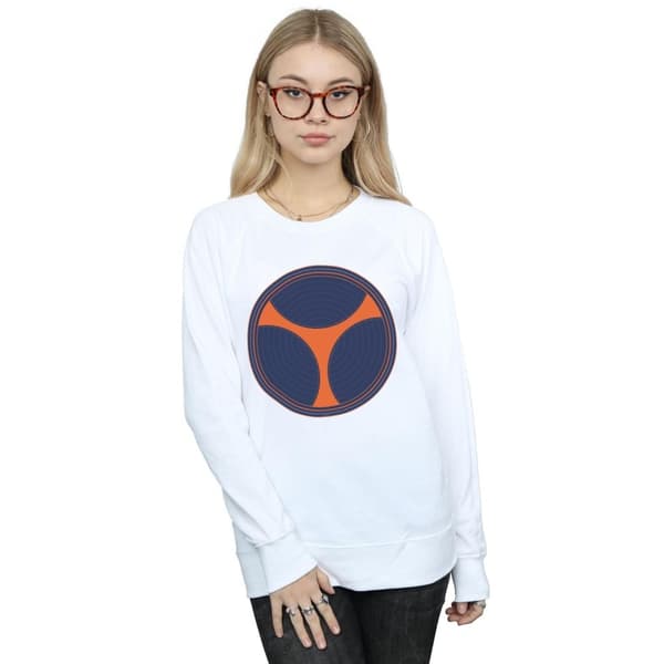 Marvel Black Widow Movie Taskmaster Distressed Shield Sweatshirt - dam/dam