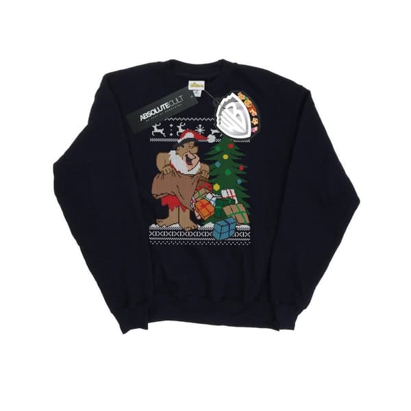 The Flintstones Womens/Ladies Christmas Fair Isle Sweatshirt