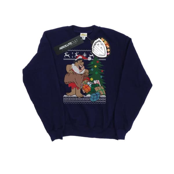 The Flintstones Womens/Ladies Christmas Fair Isle Sweatshirt
