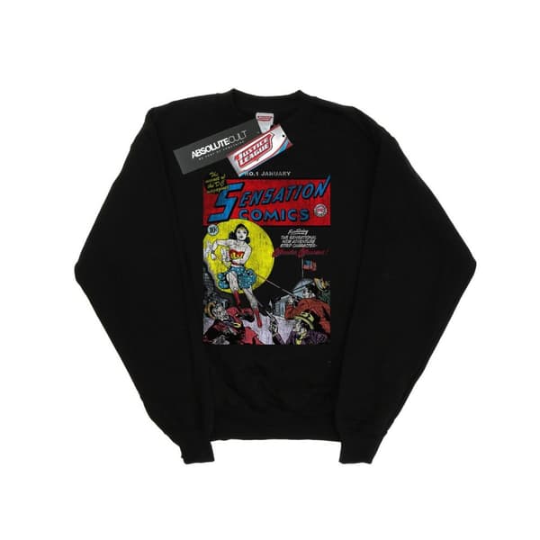 DC Comics Womens/Ladies Wonder Woman Sensation Comics Issue 1 Cover Sweatshirt
