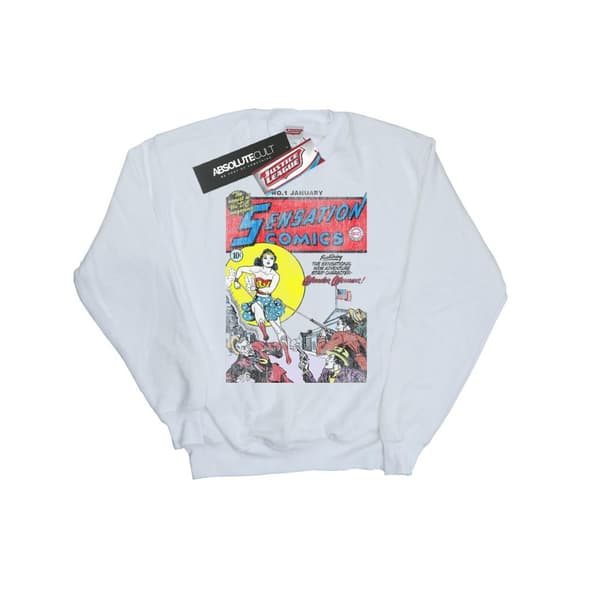DC Comics Dam/Tjej Wonder Woman Sensation Comics Nummer 1 Omslag Sweatshirt