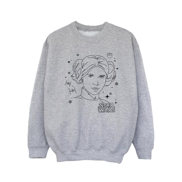Star Wars Girls Episode IV: A New Hope Leia Christmas Sketch Sweatshirt