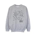Miniatyrbilde 1 av 3: Star Wars Girls Episode IV: A New Hope Leia Christmas Sketch Sweatshirt