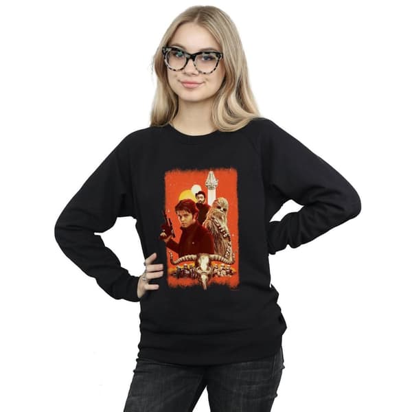 Star Wars Womens/Ladies Solo Trio Paint Sweatshirt