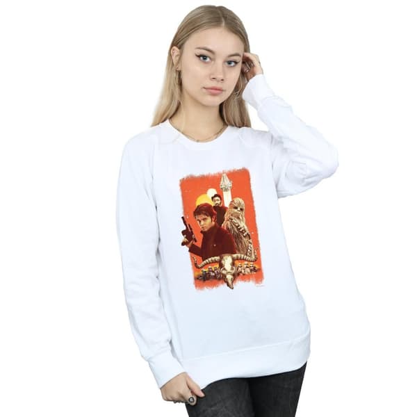 Star Wars Womens/Ladies Solo Trio Paint Sweatshirt