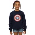 Miniatyrbillede 2 af 3: Marvel Girls Captain America Sketched Shield Sweatshirt