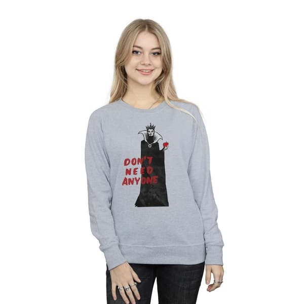 Disney Dam/kvinnor Villains Don´t Need Anyone Sweatshirt