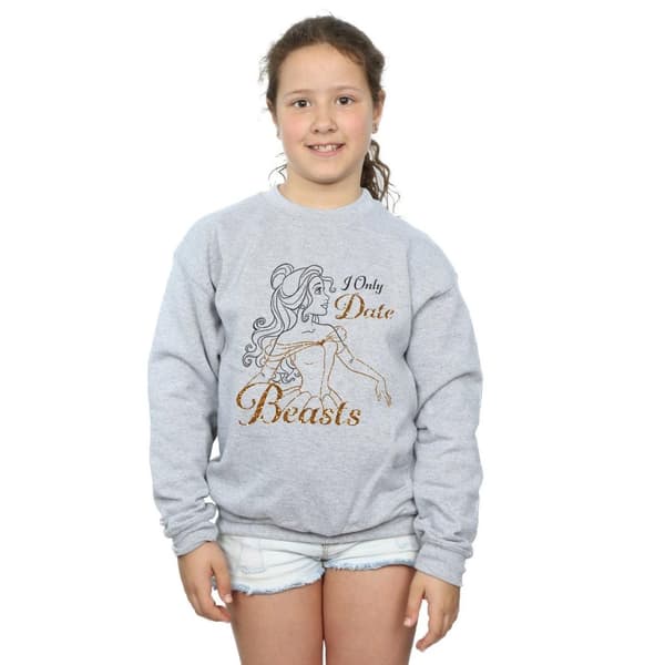 Disney Princess Girls Belle I Only Date Beasts Sweatshirt