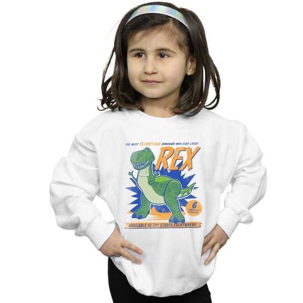 Disney Girls Toy Story 4 Rex Terrifying Dinosaur Sweatshirt