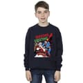 Miniatyrbillede 2 af 3: DC Comics Boys Superman Santa Comic Sweatshirt