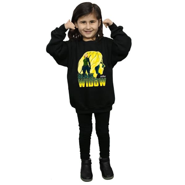 Marvel Avengers Infinity War Black Widow Character Sweatshirt för tjejer