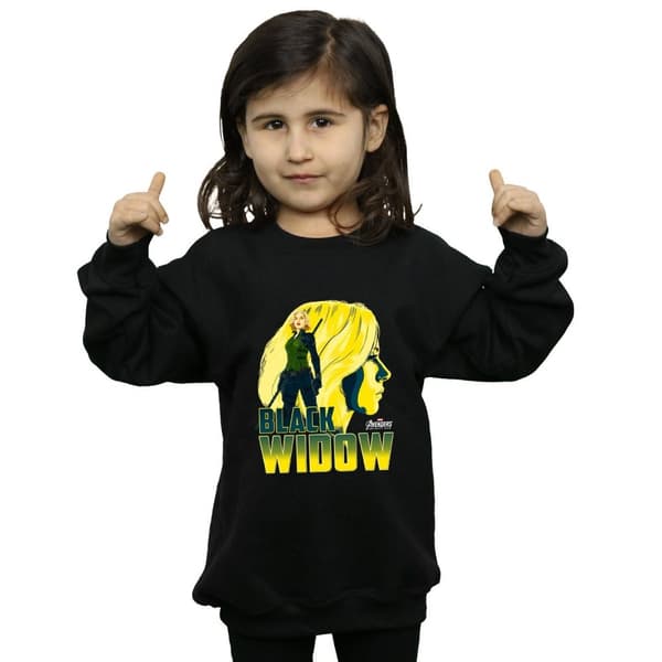 Marvel Avengers Infinity War Black Widow Character Sweatshirt för tjejer