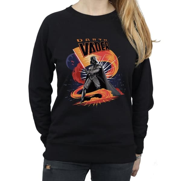 Star Wars Womens/Ladies Darth Vader Swirling Fury Sweatshirt