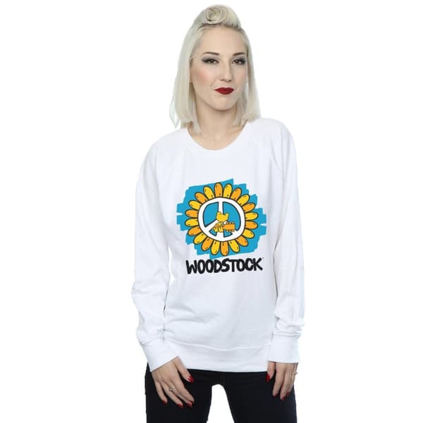 Woodstock Dam/kvinnor Flower Peace Sweatshirt