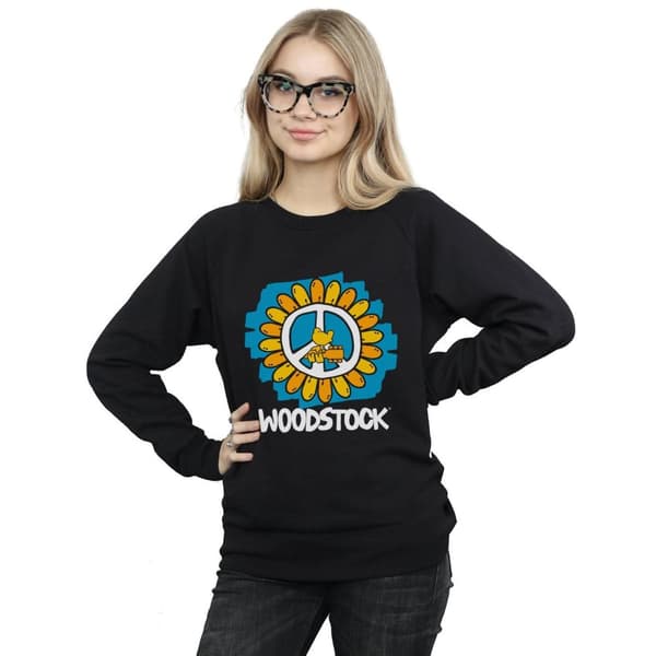 Woodstock Dam/kvinnor Flower Peace Sweatshirt
