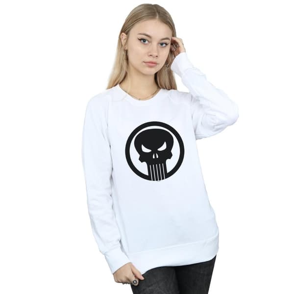 Marvel Dam/Tjej The Punisher Skull Circle Sweatshirt