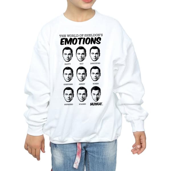 The Big Bang Theory Sheldon Emotions-tröja för flickor