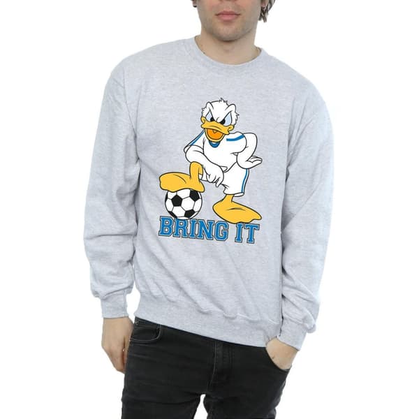 Disney Mens Donald Duck Bring It Sweatshirt