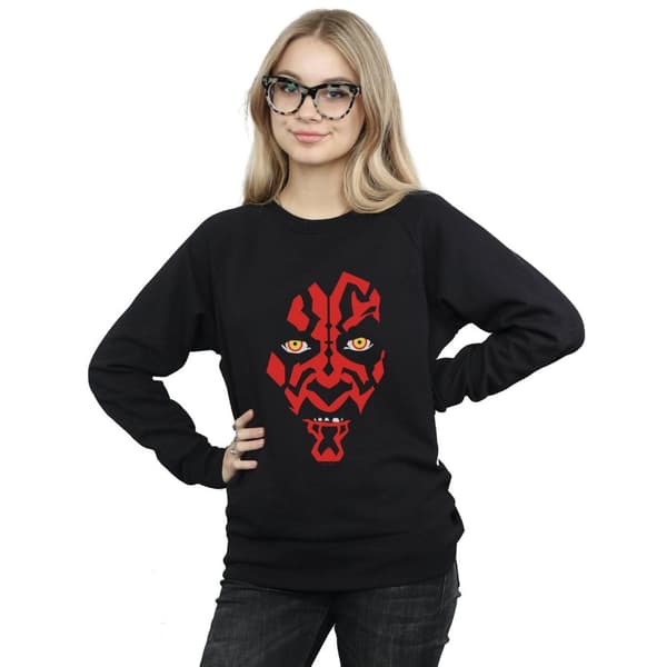Star Wars Womens/Ladies Darth Maul Face Sweatshirt