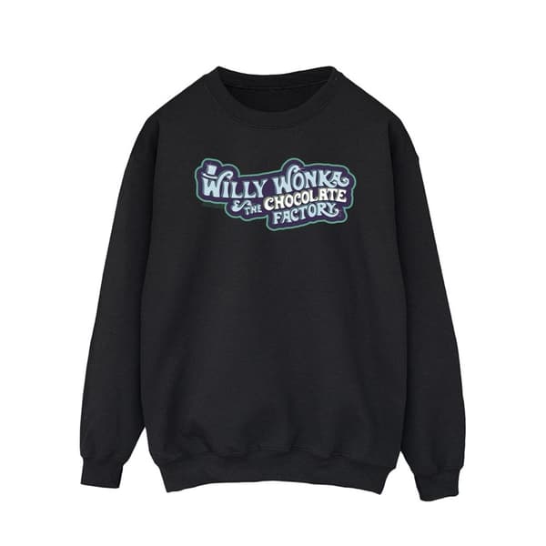 Willy Wonka Sweatshirt med chokladfabrikens logotyp