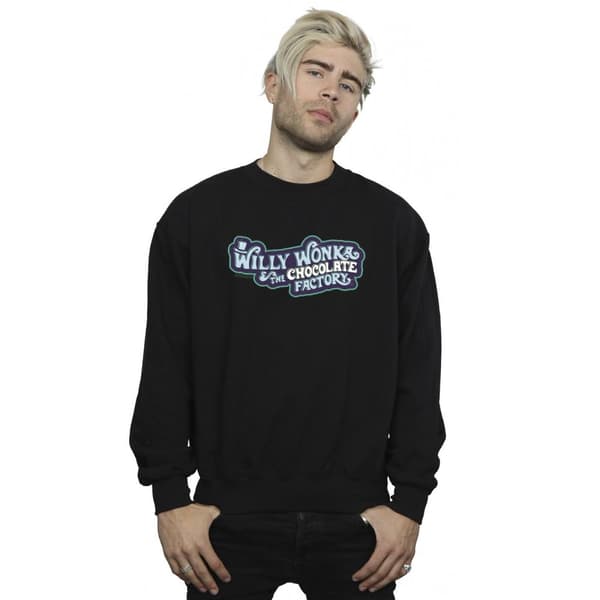 Willy Wonka Sweatshirt med chokladfabrikens logotyp