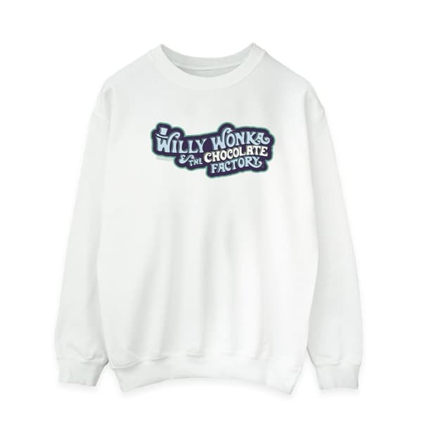 Willy Wonka Sweatshirt med chokladfabrikens logotyp