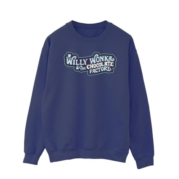 Willy Wonka Sweatshirt med chokladfabrikens logotyp